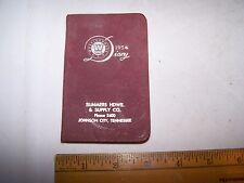1954 WESTINGHOUSE Electric Pocket Diary SUMMERS HARDWARE Johnson City Tennessee picture