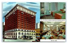 Postcard The Dinkler-Jefferson Davis, Montgomery AL Alabama hotel cafe D120 picture