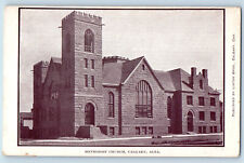 Calgary Alberta Canada Postcard Methodist Church c1910 Antique Unposted picture