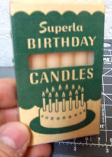 vintage Superla Birthday Candles, new in original box, light pink color candles picture