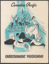 Canadian Pacific S S Empress of Canada Entertainment program 3/24 1968 picture