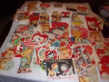 Large beautiful lot of 115 Vintage Valentine’s Day Cards 1920’s-1940’s picture