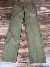 Vintage Military Pants Men’s 32.5x35 OG-507 Utility Trousers Olive Green US Army picture