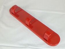 NOS Mid Century Post Modern Con&Con Red Plastic Triple Wall Hook Bartoli Italy picture