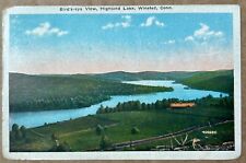 Highland Lake, Winsted Connecticut Vintage Postcard. 1936. picture