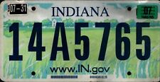 Vintage Indiana License Plate -  - Single Plate 2007 Crafting Birthday nostalgic picture