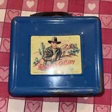 HOPALONG CASSIDY Lunchbox & Thermos - Blue  (1952) Vintage picture