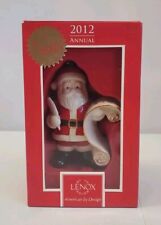 Lenox Christmas Annual 2012 Naughty Or Nice List Santa Ornament #829433 NIB picture