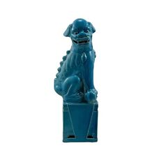 Vintage Chinese Dragon Foo Dog Figurine Turquoise picture