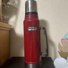 Stanley Classic Stainless Steel Vacuum Insulated Thermos Bottle 1.1 qt Red picture