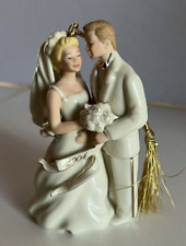2004 Lenox Bride & Groom Annual Ornament or Cake Topper picture