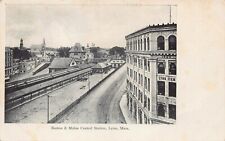 Lynn MA Massachusetts Train Station Depot Railway Railroad Downtown Postcard Q2 picture