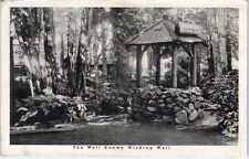 BROOKDALE,  CA California   WISHING WELL at the LODGE c1940s  Roadside  Postcard picture