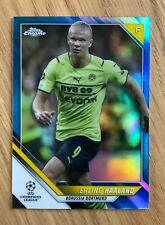2021-22 Topps Chrome Erling Haaland Blue Refractor /250 picture