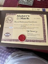 Maker’s mark Ambassador Membership Packet Certificate Cards NM picture