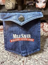 1998 Vintage Advertising Marlboro Miles Saver Holder “Jeans Pocket” Magnet picture