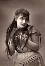 French Theater Actress Humberta  antique 1880s photoglypty photograph picture