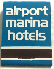 Vintage FULL 20 Strike Matchbook - Airport Marina Hotels picture