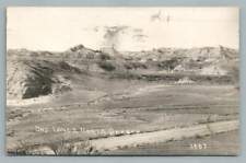 North Dakota Bad Lands RPPC Hebron ND Antique Photo Postcard 1930 picture