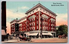 Post Tavern Battle Creek Michigan Mi 1912 Postcard picture