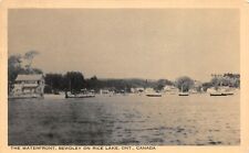 THE WATERFRONT Bewdley on Rice Lake Ontario Canada Postcard picture