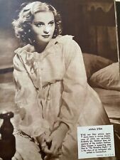 Anna Sten, Gloria Stuart, Double Full Page Vintage Pinup picture