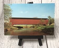 Paradise PA-Pennsylvania Covered Bridge Scenic Greetings Vintage Postcard picture