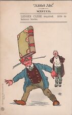 Addled Ads Wanted Vintage Comic Postcard ~ Balance Books ~ A/S GF Christie picture