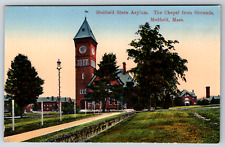 c1910s Medfield State Asylum Chapel Grounds Medfield MA Insane Antique Postcard picture