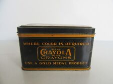 Vintage 1930's An-Du-Septic Crayola Crayons Chalk Tin w/ Chalk (Near / Full) picture