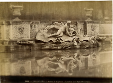 L.P. Phot. France, Versailles, Basin of Neptune, L'Ocean Vintage Albumen  picture