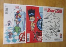 Lot of *3* Skottie Young Variants STAR LORD *Sketch*•X-MEN LEGACY•AVENGERS NM- picture