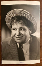 Wallace Beery Signed Autograph Signature 8x5 Vintage Matte B&W Photograph picture