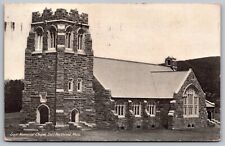 Sage Memorial Chapel East Northfield Massachusetts Black White Historic Postcard picture
