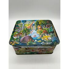 Vintage Churchills Embossed Jungle Candy Tin Box Made in England picture