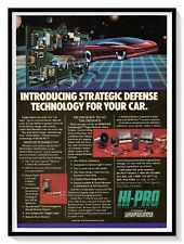 Hi-Pro Car Security Products Print Ad Vintage 1989 Magazine Advertisement picture