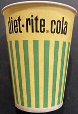 Vintage c-1960s Waxed Diet-Rite Cola Cups from an old plant. 