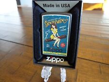 GENTLEMEN WHISKEY & CIGARS PINUP GIRL ZIPPO LIGHTER MINT IN BOX picture