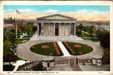 Philadelphia-Pennsylvania, Entrance to Girard College, Vintage Postcard - A34 picture