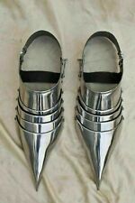 Medieval knight Armor Sabatons shoes Warrior Gothic Brass & Steel Shoes handmade picture