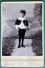 Antique Victorian Cabinet Card Photo Cute Dapper Boy Medfield, Mass IDENTIFIED picture