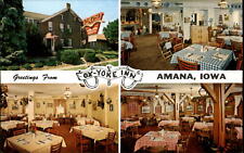 Ox Yoke Inn four views Amana Iowa~ vintage postcard picture