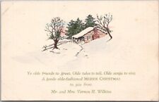Vintage Personalized CHRISTMAS Postcard 