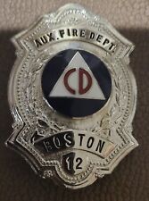 Boston Fire Department  Civil Defense Auxiliary  Badge  picture
