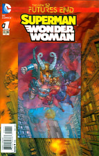 SUPERMAN WONDER WOMAN FUTURES END #1 A 3D MOTION COVER 2014 DC COMICS NM picture