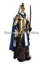 18 Gauge Steel Medieval Knight Elven Full Suit Of Armor Cuirass Pauldrons Skirt picture