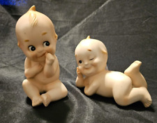 Pair Vintage Porcelain Lefton Kewpie Doll Figurines Bisque 5