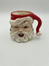 Winking Santa Vintage Ceramic Mug picture