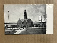 Postcard Terre Haute IN Indiana Union Train Station Railroad Depot Vintage UDB picture