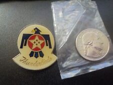 **New** US AIR FORCE (USAF) THUNDERBIRDS EMBLEM CREST LAPEL PIN picture